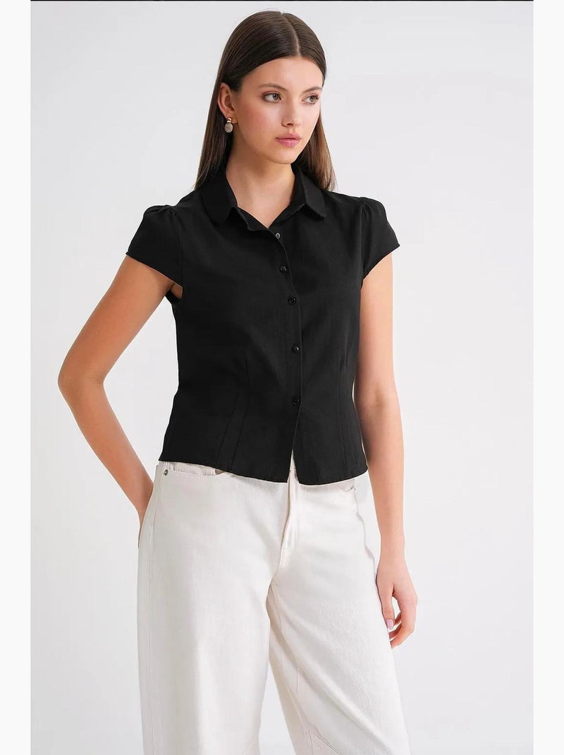 Camisa de popelina slim fit mixray Preto - Kiabi