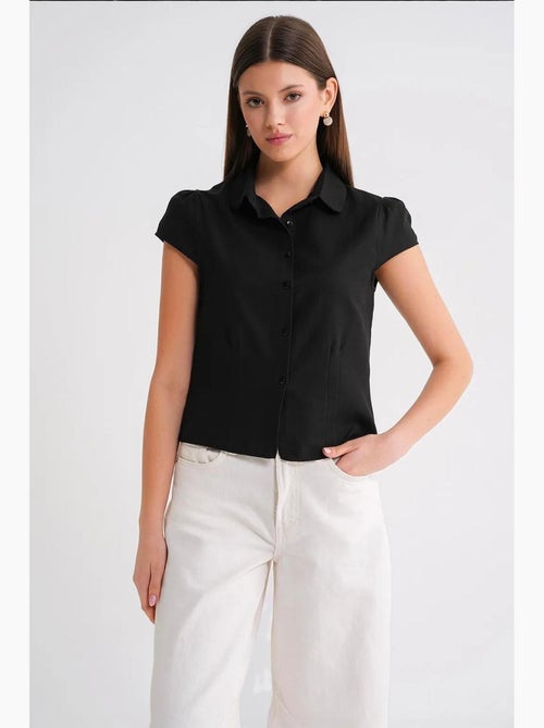 Camisa de popelina slim fit mixray - Kiabi Camisa de popelina slim fit mixray - Kiabi