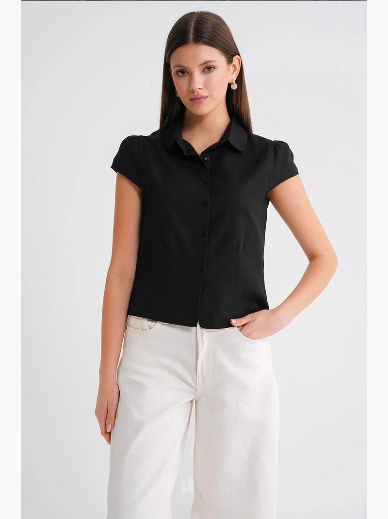 Camisa de popelina slim fit mixray Preto - Kiabi