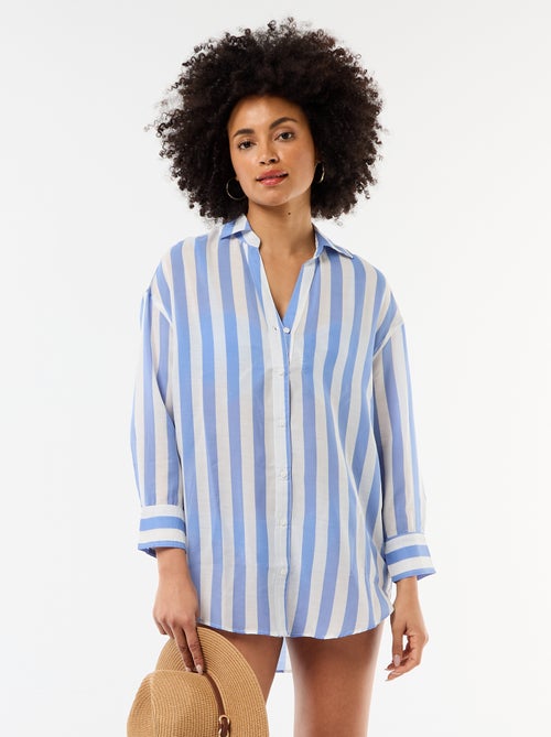 Camisa de praia fluida estampada - Kiabi