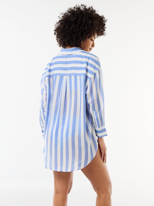 Camisa de praia fluida estampada - Kiabi