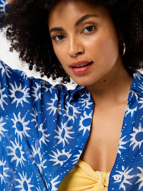 Camisa de praia fluida estampada - Kiabi