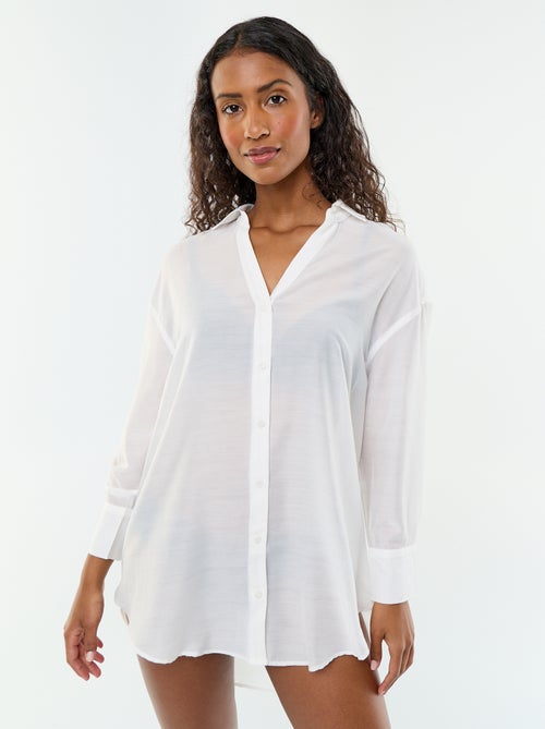 Camisa de praia fluida estampada - Kiabi