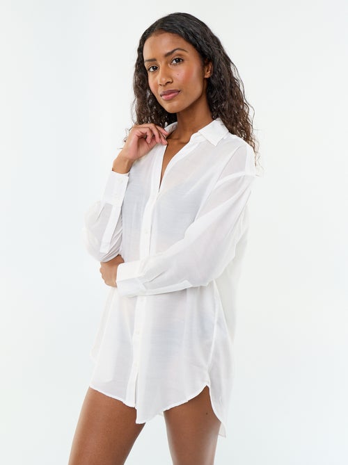 Camisa de praia fluida estampada - Kiabi