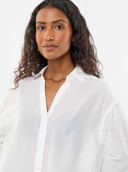 Camisa de praia fluida estampada - Kiabi