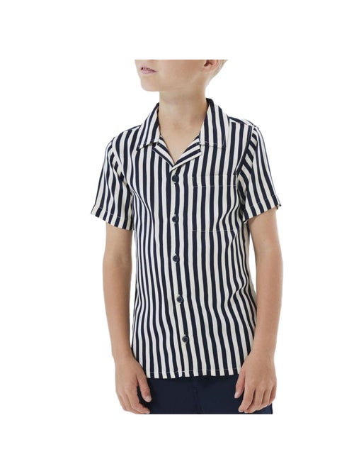 Camisa de Rapaz Name it Ferane Riscas Preto/Branco - Kiabi Camisa de Rapaz Name it Ferane Riscas Preto/Branco - Kiabi