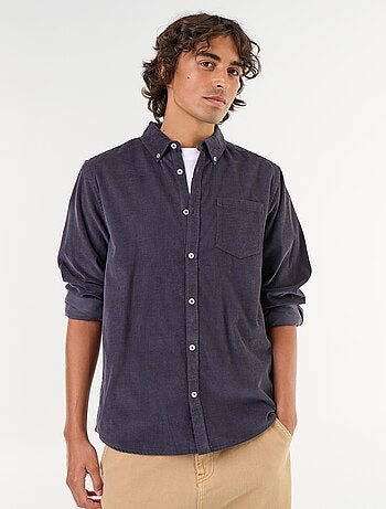 Camisa de veludo cotelê