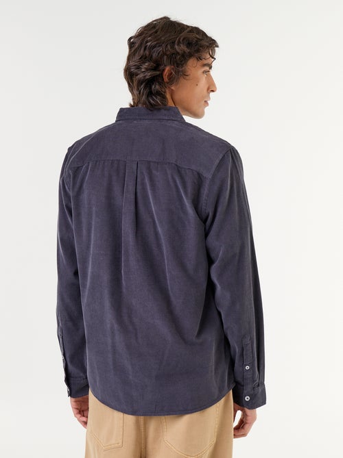 Camisa de veludo cotelê - Kiabi