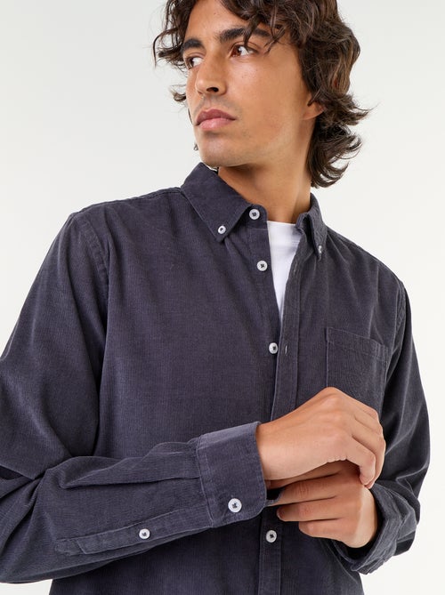 Camisa de veludo cotelê - Kiabi