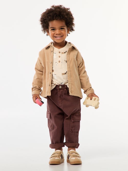 Camisa de Veludo Cotelê - Kiabi