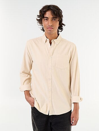 Camisa de veludo cotelê