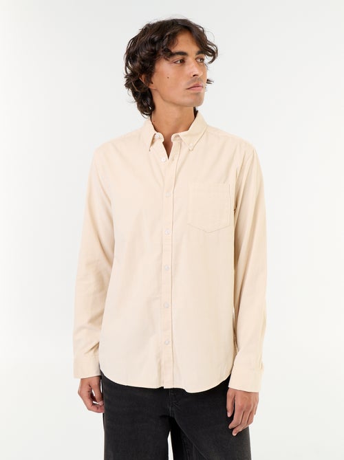 Camisa de veludo cotelê - Kiabi