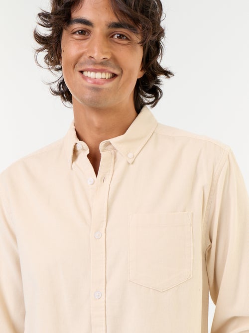 Camisa de veludo cotelê - Kiabi