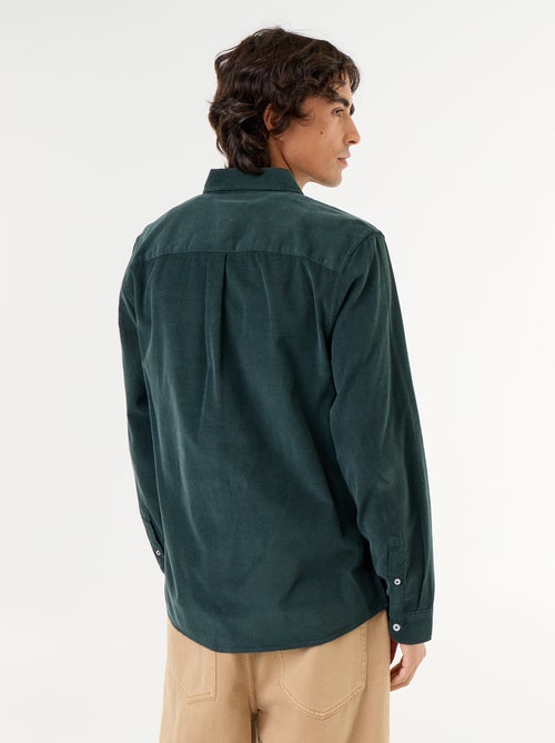 Camisa de veludo cotelê - Kiabi