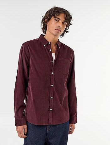 Camisa de veludo cotelê