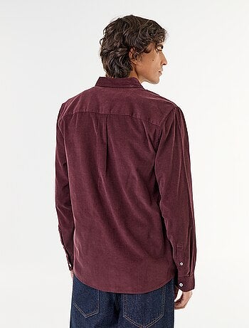Camisa de veludo cotelê