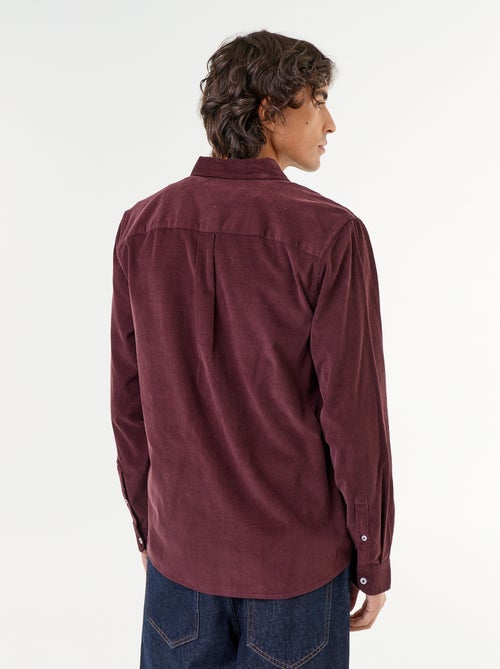 Camisa de veludo cotelê - Kiabi