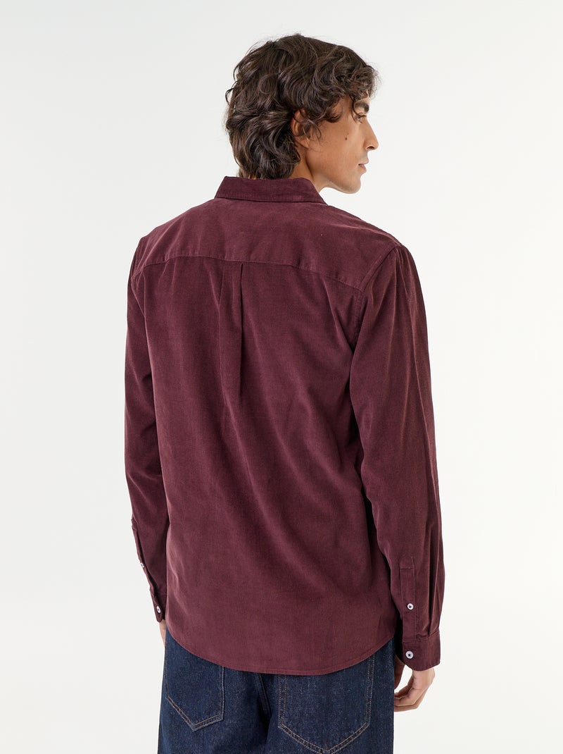 Camisa de veludo cotelê Violeta - Kiabi