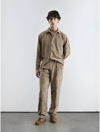 Camisa de veludo relaxed fit giesto