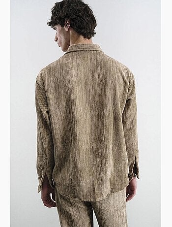 Camisa de veludo relaxed fit giesto