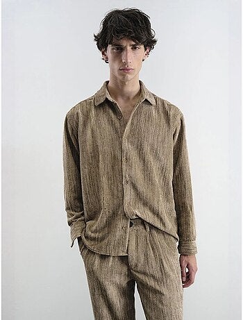 Camisa de veludo relaxed fit giesto