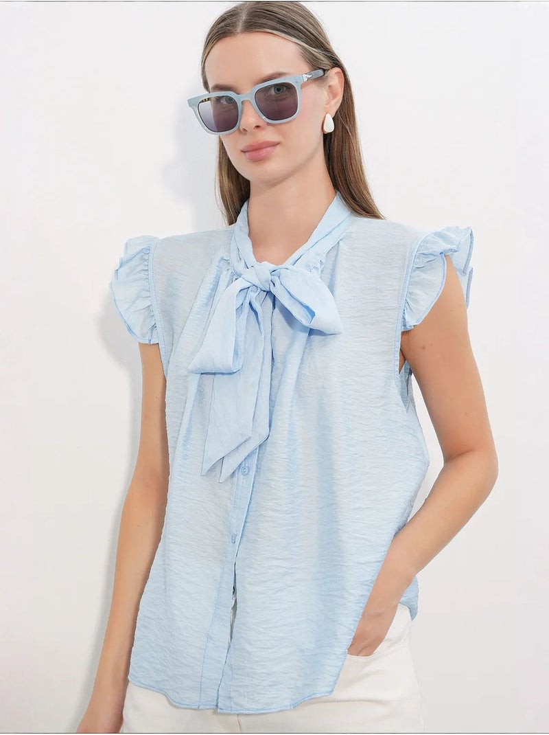 Camisa de viscose e nylon bdart Azul-céu - Kiabi