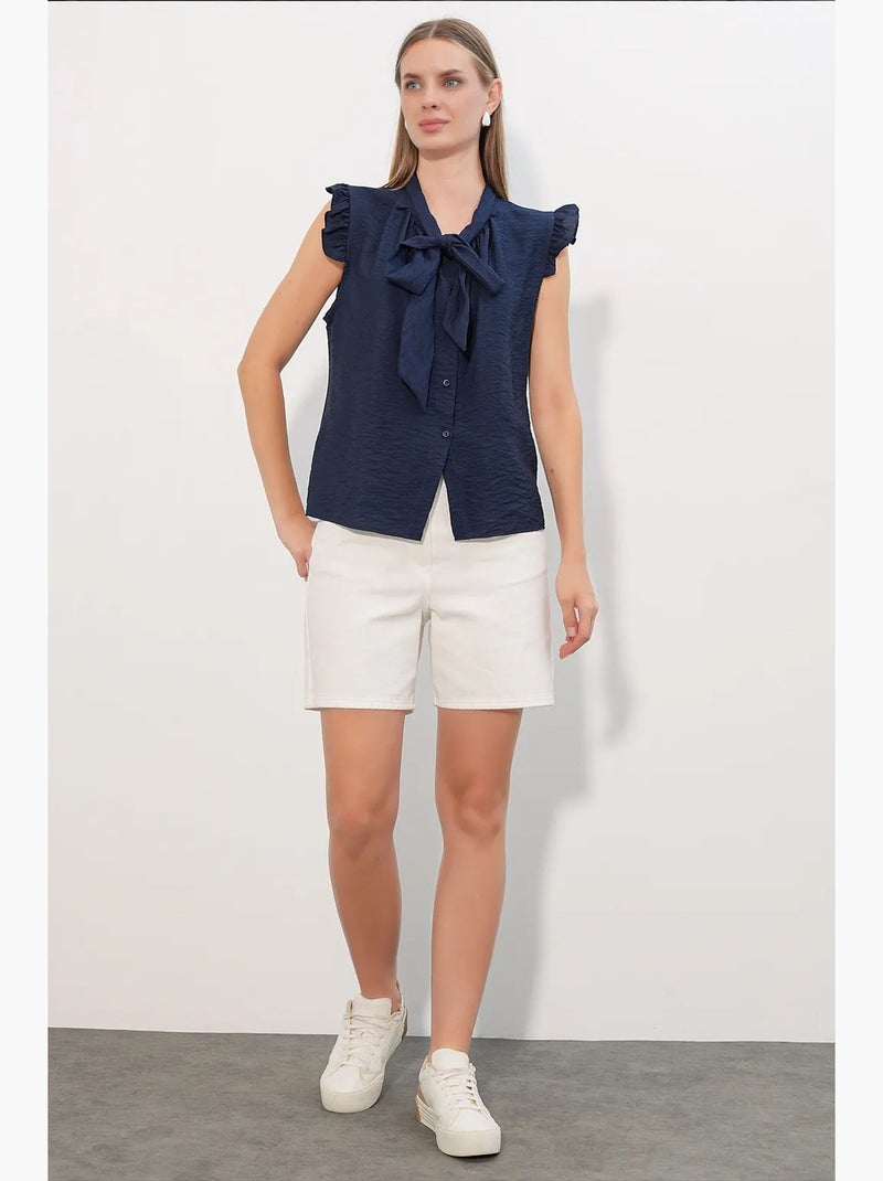 Camisa de viscose e nylon bdart Azul-marinho - Kiabi