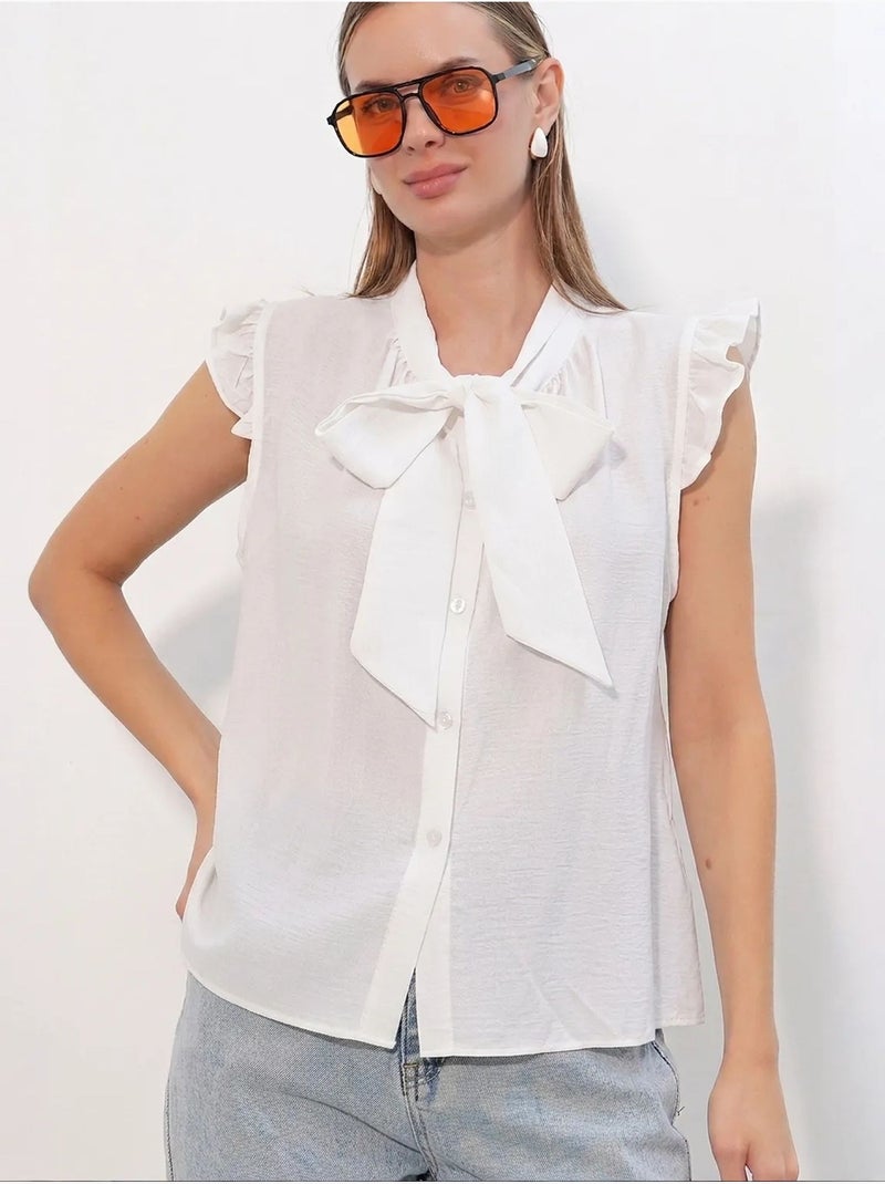 Camisa de viscose e nylon bdart Branco - Kiabi