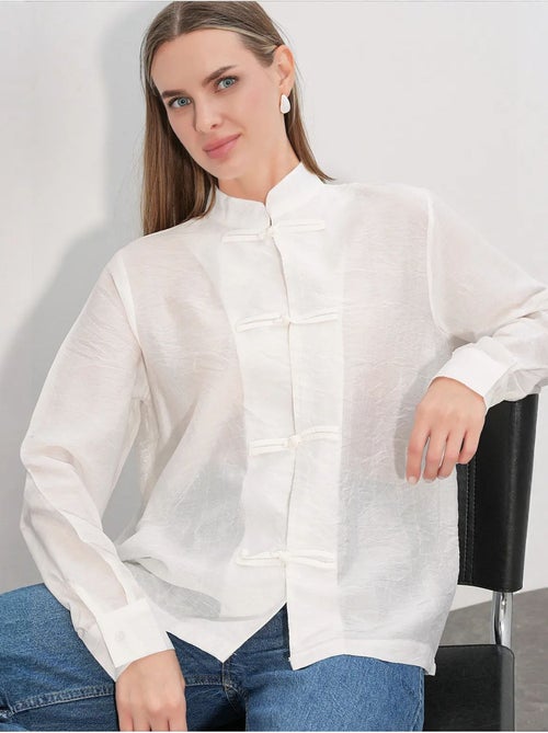 Camisa de viscose e nylon bdart - Kiabi Camisa de viscose e nylon bdart - Kiabi