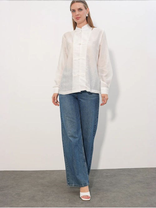 Camisa de viscose e nylon bdart - Kiabi Camisa de viscose e nylon bdart - Kiabi