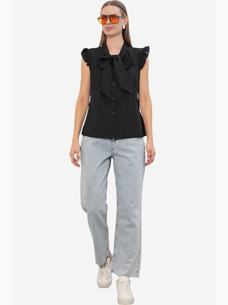Camisa de viscose e nylon bdart Preto - Kiabi