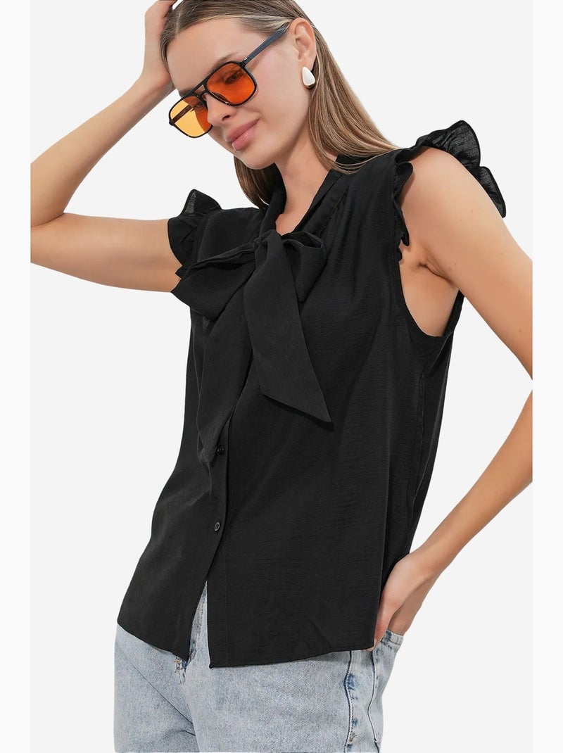 Camisa de viscose e nylon bdart Preto - Kiabi