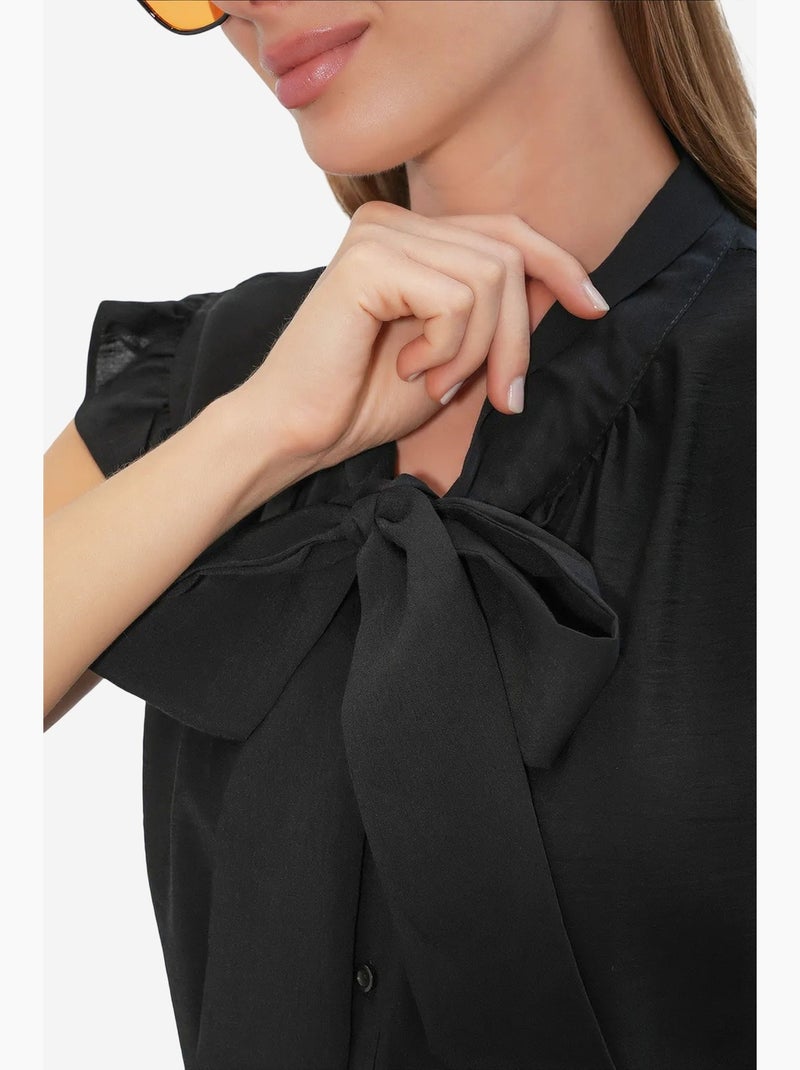 Camisa de viscose e nylon bdart Preto - Kiabi