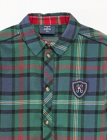 Camisa de Xadrez 'Kiabi & Catherine Painvin' Regular em Algodão