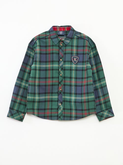 Camisa de xadrez 'Kiabi & Catherine Painvin' regular em algodão - Kiabi