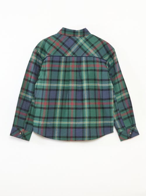 Camisa de xadrez 'Kiabi & Catherine Painvin' regular em algodão - Kiabi