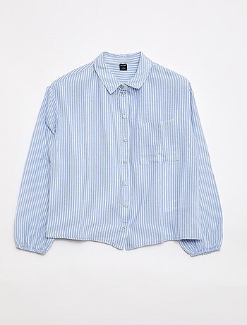 Camisa direita às riscas - Fácil de vestir