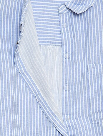 Camisa direita às riscas - Fácil de vestir