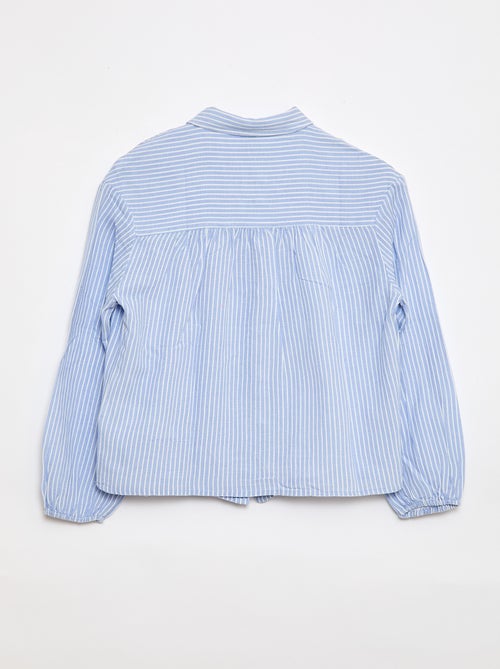 Camisa direita às riscas - Fácil de vestir - Kiabi