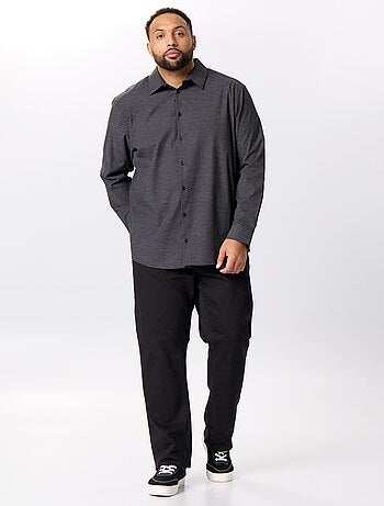 Camisa dobby com padrão