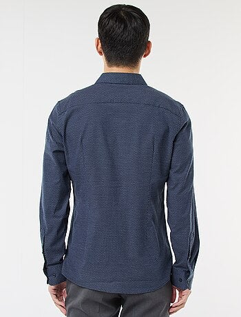 Camisa dobby corte slim