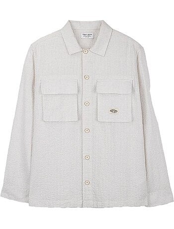 Camisa Ecru Teddy Smith Justo para Homem