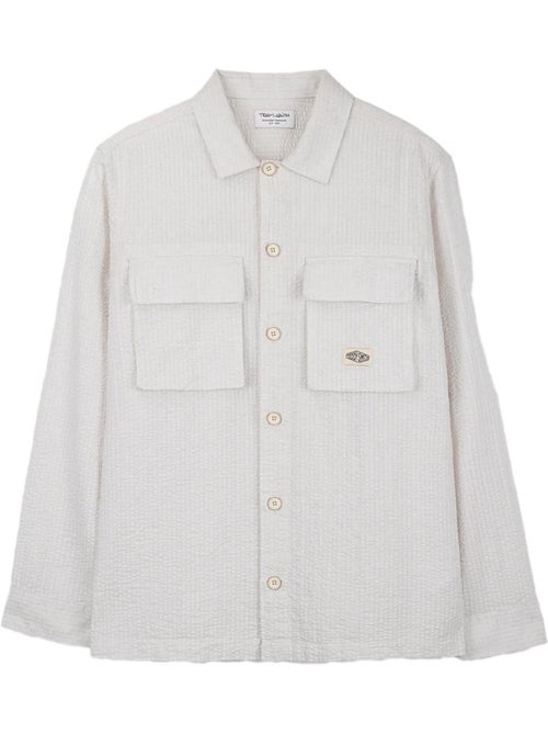 Camisa Ecru Teddy Smith Justo para Homem - Kiabi Camisa Ecru Teddy Smith Justo para Homem - Kiabi