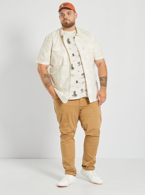 Camisa em algodão com estampado - Kiabi