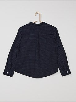 Camisa em algodão com gola mao - Kiabi