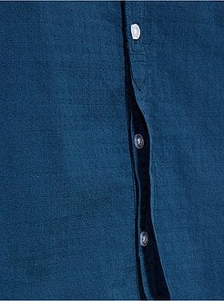 Camisa em algodão com relevo - Kiabi