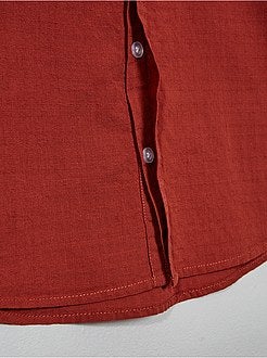 Camisa em algodão com relevo - Kiabi