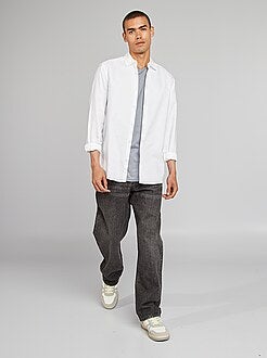 Camisa em algodão Oxford - Kiabi