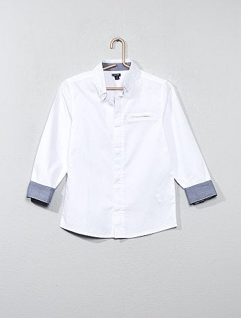 Camisa em algodão texturado - Kiabi