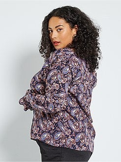 Camisa em caxemira estampada - Kiabi
